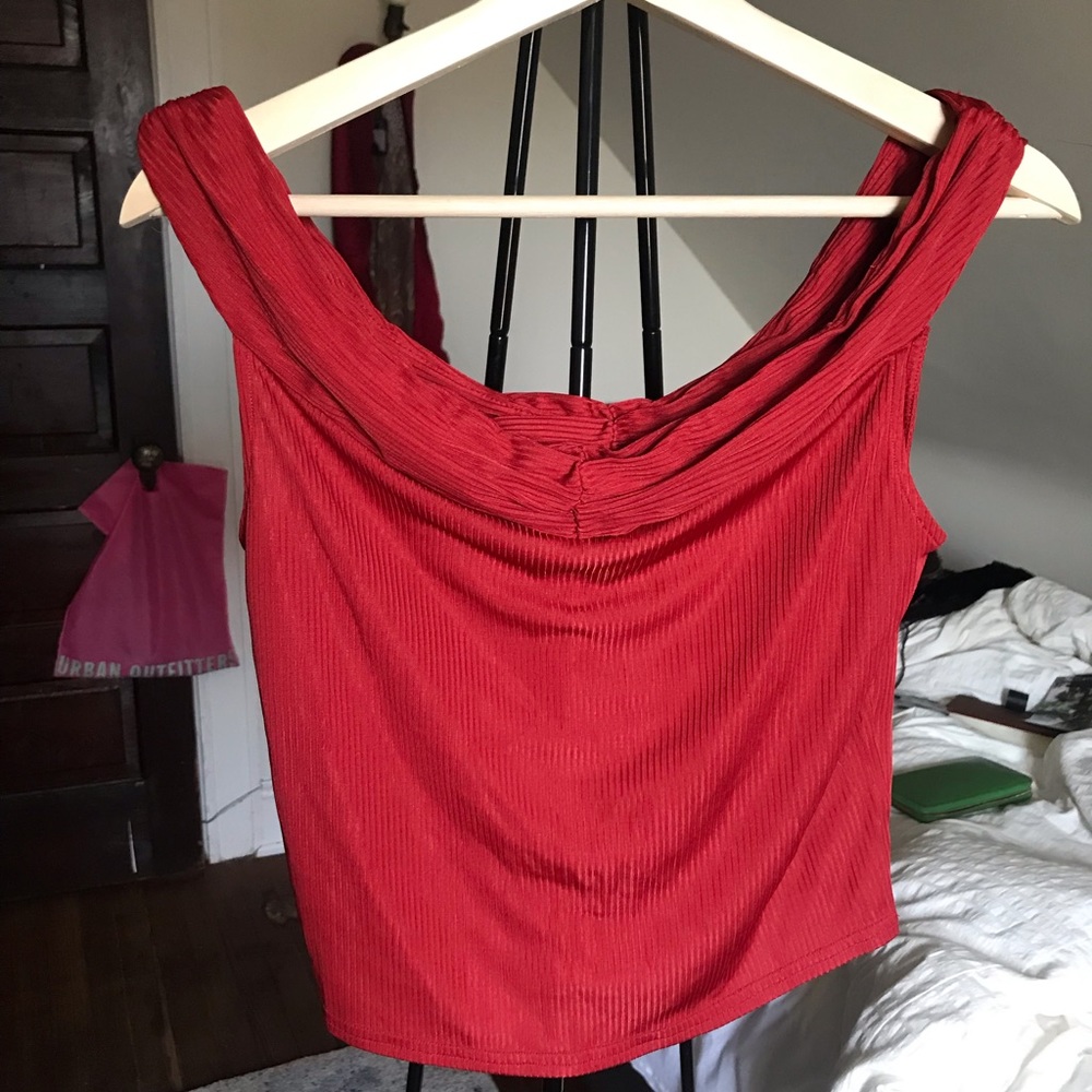 Silence + Noise off the shoulder top